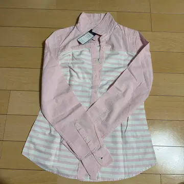 TOMMY HILFIGER 핑크 스트라이프 긴팔 셔츠