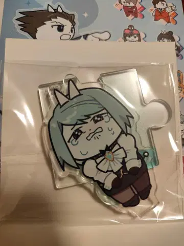 역전재판 중국 넥타이 고양이 콜라보 아크릴 스탠드 마이코 나나미