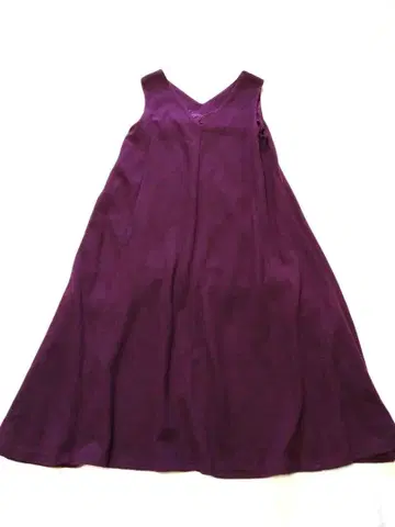 피아체레 슬리브리스 V넥 티셔츠 원피스 A라인 보르도