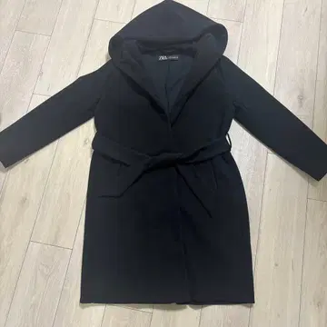 ZARA 후드 가운 코트 S