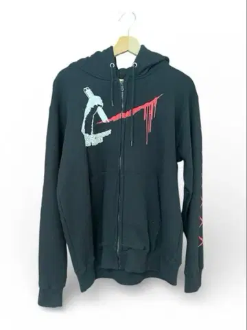 미사용 카사이 준 L 지퍼 후드티