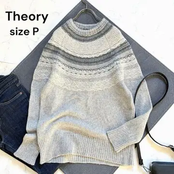 [ 23AW ] Theory 울 블렌드 페어아일 스웨터 노르딕 무늬