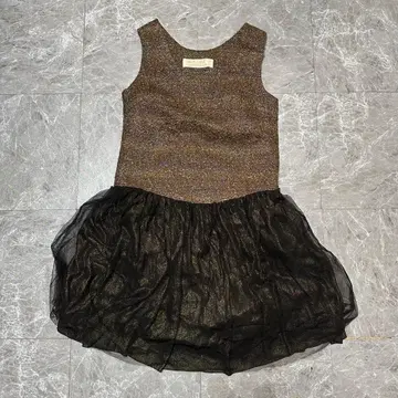 Bon Vieux Temps 슬리브리스 미니 원피스 g27