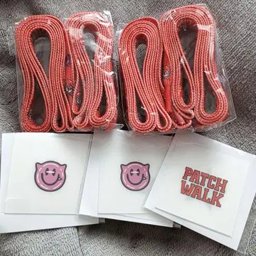 LiSA PATCH WALK 가챠 신발끈 빨간색