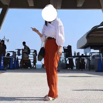 WHO'S WHO gallery 플레어 프레스 슬랙스