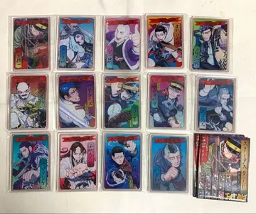 골든 카무이 스탯 카드 전 14종 컴플리트 세트 미사용 외부 가방 포함