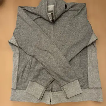 AVIREX 그레이 후드티 지퍼 달린