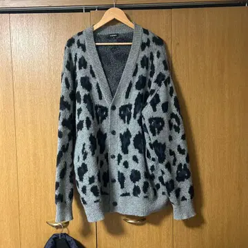 SOMEDIFF 가디건 표범 무늬 XL