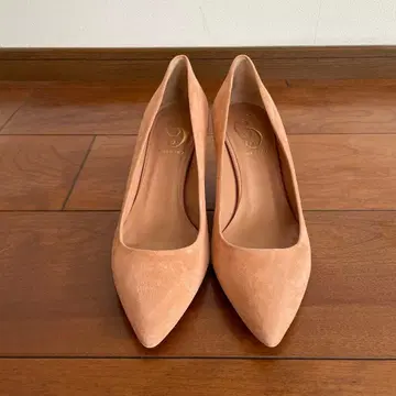 핑크 베이지 스웨이드 스틸레토 펌프스 37