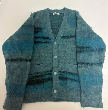 Monkey time 모헤어 가디건 에메랄드 그린