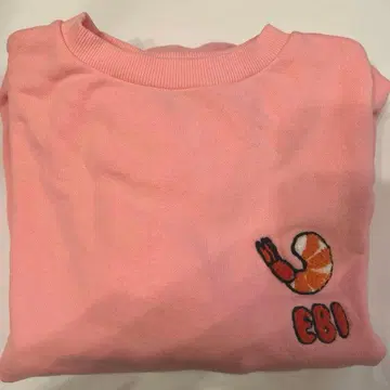 새우 맨투맨 PUNYUS 푸뉴즈 핑크