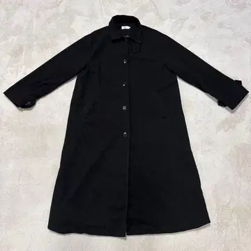 남성용 롱 코트 블랙 컬러 XL