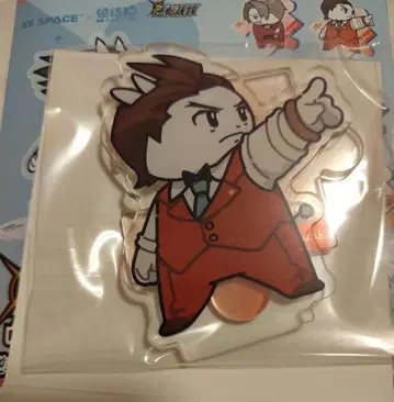 역전재판 중국 리본 고양이 콜라보 아크릴 스탠드 오도로키 호스케