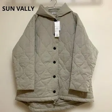 SUN VALLEY 베이지 퀼팅 자켓