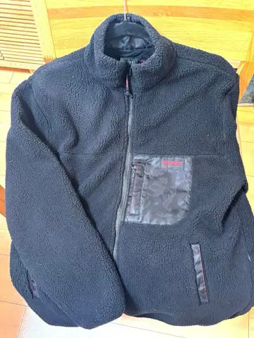 BRIEFING 보아 플리스 자켓 블랙