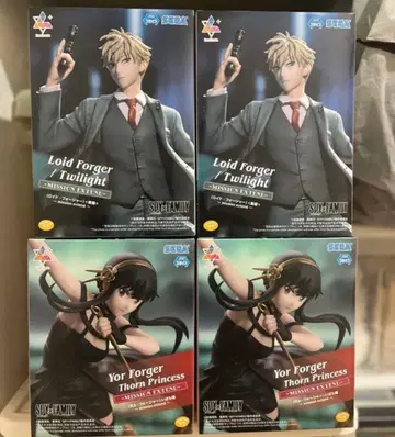 스파이 패밀리 루미나스타 로이드 황혼 요르 이바라 공주 피규어 4점