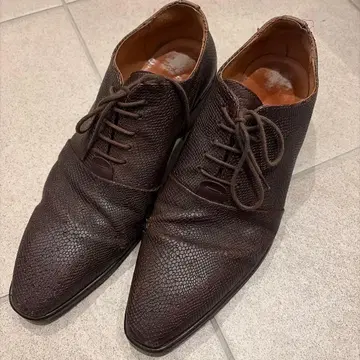 다크 브라운 가죽 비즈니스 슈즈