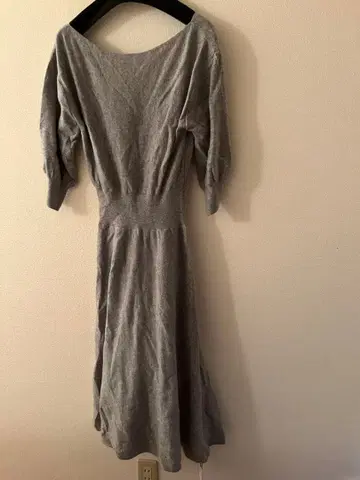 FRAY I.D 그레이 니트 원피스 7부 소매