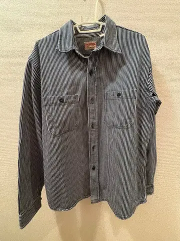 SUGAR CANE 스트라이프 긴팔 셔츠