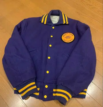 50s USAF 카라 부착 아워드 자켓 바시티 자켓 스카잔 리버서블