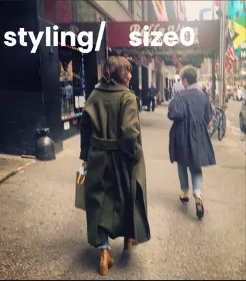 새상품급 styling/ 볼륨 롱 코트 size 0