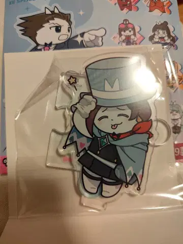 역전재판 중국 넥타이 맨 고양이 콜라보 아크릴 스탠드 나루호도 미누키