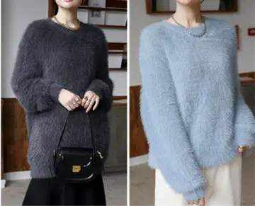 다크엔젤 샤기 니트 2색 세트 완판템