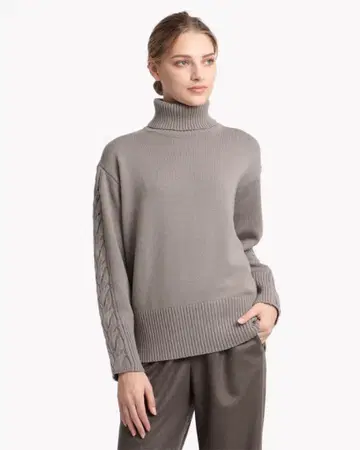 띠어리 럭스 Deneb Miluse 케이블 니트