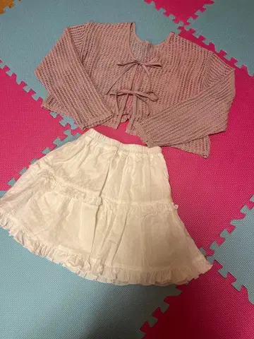 가디건 프릴 스커트 INGNI