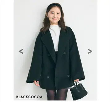 basement online 노카라 2WAY 리버 미들 코트 블랙