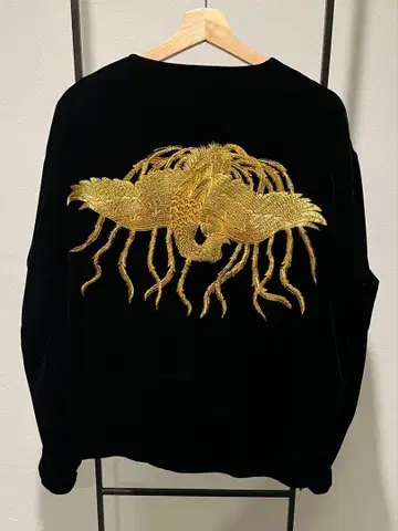 사스콰치 봉황 자수 벨로아 자켓