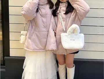 NICE CLAUP 다운 자켓 핑크