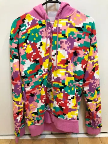 모모쿠로 모자이크 후드티 사사키 아야카 핑크 모모이로 클로버 Z