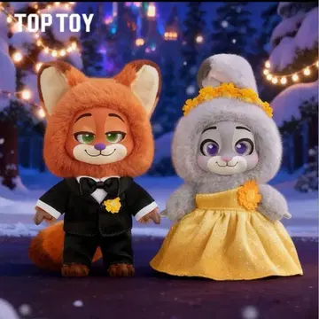 신상 TOPTOY 주토피아 2 마스코트 봉제 인형 블라인드 BOX
