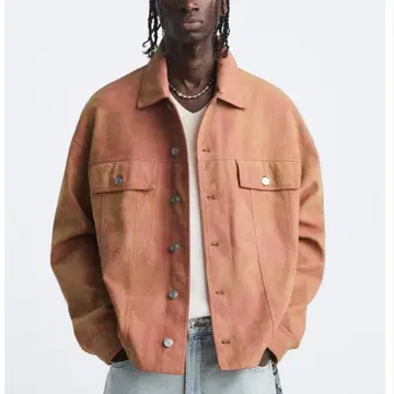 ZARA FADED FAUX SUEDE JACKET 스웨이드 자켓 M