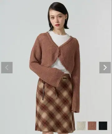 스팽글 울 믹스 가디건 TINA:JOJUN