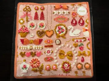 페이 라브러리 드레스업 걸 오렌지 헤임 타월 손수건