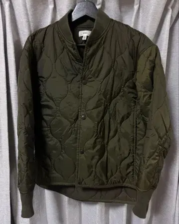 HYKE 퀼팅 자켓 스냅 버튼 블루종