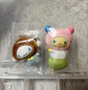 마이멜로디 시나모롤 아크릴 키링 2개 세트