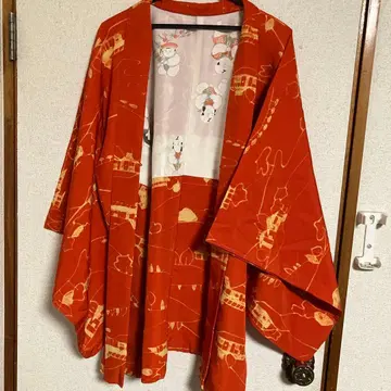 쇼와 레트로 긴 겉옷