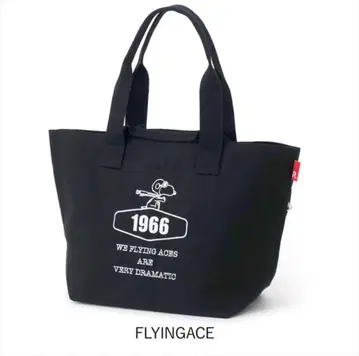 FLYINGACE 스누피 토트백 블랙