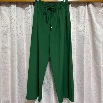 [ 새상품급 ] &LOTTA 안드로타 와이드 팬츠 38 M 그린 일본제