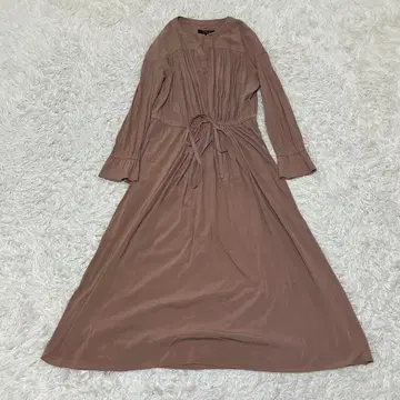 untitled 언타이틀 롱 원피스 핑크 베이지