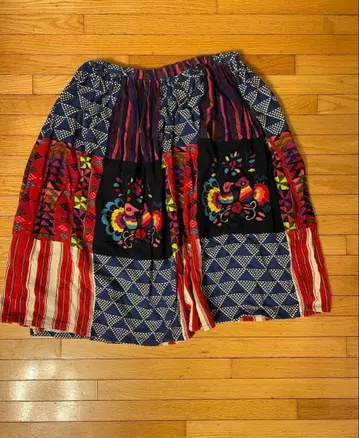 보헤미안 멕시칸 꽃무늬 스커트