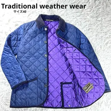 새상품급 트래디셔널 웨더웨어 퀼팅 자켓 L 네이비