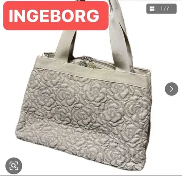 INGEBORG 퀼팅 토트백 그레이