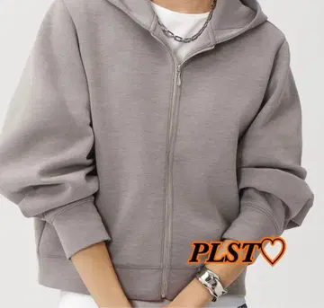 PLST 라이트 벌룬 집업 후드티 M