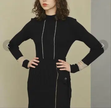 UNITED TOKYO 패턴 멜로우 리브 니트 사이즈 1 M