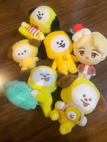 bt21 봉제 인형 치미 지민 세트