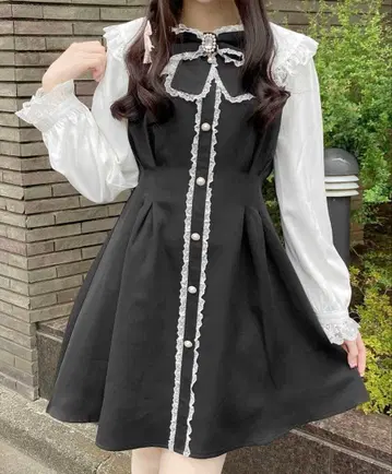 ROJITA 리본 브로치 원피스